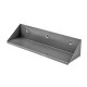 Stalen legbord 38 x 10 x 8 cm. voor gereedschap gatenwand of wandbord