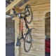Fiets verticaal ophangen aan voorwiel – stalen wandhaak voor fiets – haak 30 x 9 cm