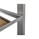 Werkbank grijs 150 cm met hardhouten blad + gereedschapskist zwart en gereedschapsbord