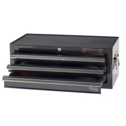 Werkbank grijs 150 cm met hardhouten blad + gereedschapskist zwart en gereedschapsbord