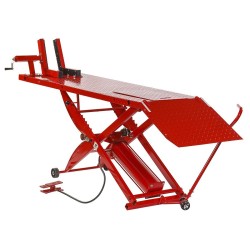 Haak rood op wieltjes voor heftafel PP-T 0331