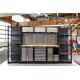 Complete Werkplaatsinrichting, werkbank houten blad, gereedschapskast, Magazijnstelling, 3 x hangkast, 5 laden, 342 x 200 cm