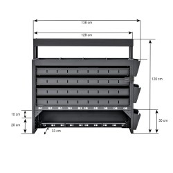 Bedrijfswageninrichting – universele inbouw kast voor bestelwagen – bestelbus 127 x 33 x 120 cm Bedrijfswageninrichting – universele inbouw kast voor bestelwagen – bestelbus 127 x 33 x 120 cm