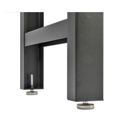 Stalen werkbank met roestvrij staal blad – 136 x 46 x 95 cm. incl. stelpootjes Stalen werkbank met roestvrij staal blad – 136 x 46 x 95 cm. incl. stelpootjes