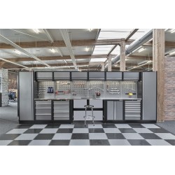 Stalen werkbank met roestvrij staal blad – 136 x 46 x 95 cm. incl. stelpootjes Stalen werkbank met roestvrij staal blad – 136 x 46 x 95 cm. incl. stelpootjes