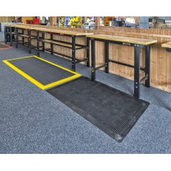 PVC oprijrand zwart 400 x 80 x 11,5 / 3,5 mm. voor kliktegel 1815 typ 1