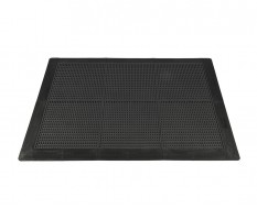 Antislip vloer mat – PVC werkplaatsmat – antivermoeidheidsmat, kleur zwart, afm. 136 x 96 x 1,2 cm.