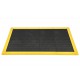 Antislip vloer mat – PVC werkplaatsmat – antivermoeidheidsmat, kleur zwart en geel, afm. 176 x 96 cm