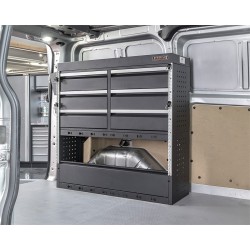 Bedrijfswageninrichting – universele inbouw kast voor bestelwagen – bestelbus 113 x 33 x 112 cm. Bedrijfswageninrichting – universele inbouw kast voor bestelwagen – bestelbus 113 x 33 x 112 cm.
