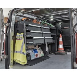 Bedrijfswageninrichting – universele inbouw kast voor bestelwagen – bestelbus 113 x 33 x 112 cm. Bedrijfswageninrichting – universele inbouw kast voor bestelwagen – bestelbus 113 x 33 x 112 cm.