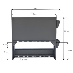 Bedrijfswageninrichting – universele inbouw kast voor bestelwagen – bestelbus 113 x 33 x 112 cm. Bedrijfswageninrichting – universele inbouw kast voor bestelwagen – bestelbus 113 x 33 x 112 cm.