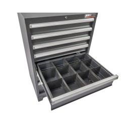 Professionele gereedschapskast – werkplaatskast 110 cm. hoog met 7 laden. Professionele gereedschapskast – werkplaatskast 110 cm. hoog met 7 laden.