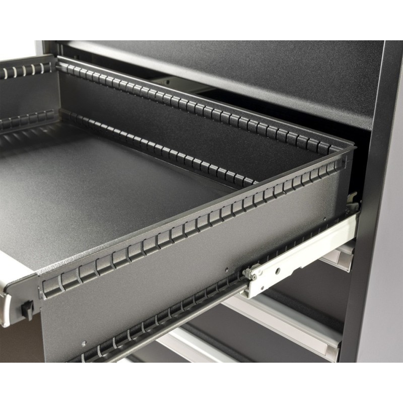 Professionele gereedschapskast – werkplaatskast 155 cm. hoog met 9 laden. Professionele gereedschapskast – werkplaatskast 155 cm. hoog met 9 laden.