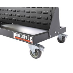 Verrijdbare trolley voor magazijnbakken – verrijdbaar magazijnrek - tweezijdig opbergrek Verrijdbare trolley voor magazijnbakken – verrijdbaar magazijnrek - tweezijdig opbergrek