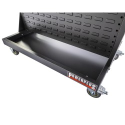 Verrijdbare trolley voor magazijnbakken – verrijdbaar magazijnrek - tweezijdig opbergrek Verrijdbare trolley voor magazijnbakken – verrijdbaar magazijnrek - tweezijdig opbergrek