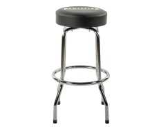 Barkruk – gitaarkruk 76 cm. hoog met voetsteun en Powerplustools logo