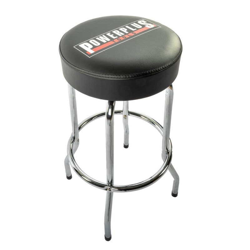 Barkruk – gitaarkruk 76 cm. hoog met voetsteun en Powerplustools logo Barkruk – gitaarkruk 76 cm. hoog met voetsteun en Powerplustools logo