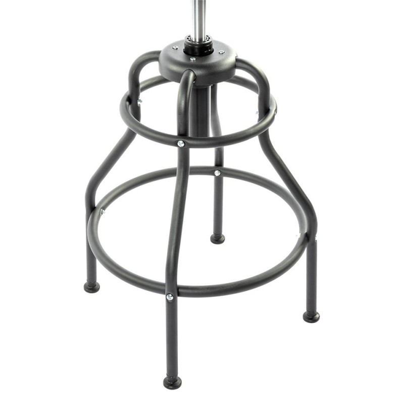 In hoogte verstelbare barkruk – gitaarkruk met rugsteun en voetsteun – bruin. In hoogte verstelbare barkruk – gitaarkruk met rugsteun en voetsteun – bruin.