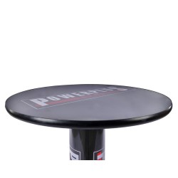 Stabiele statafel – bartafel met voetsteun en Powerplustools logo. Stabiele statafel – bartafel met voetsteun en Powerplustools logo.