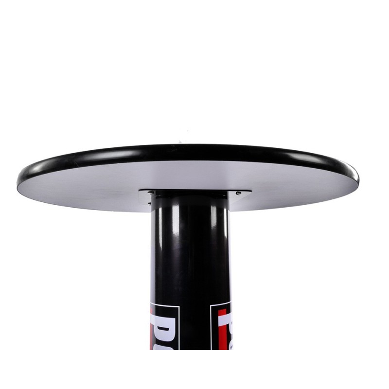 Stabiele statafel – bartafel met voetsteun en Powerplustools logo. Stabiele statafel – bartafel met voetsteun en Powerplustools logo.