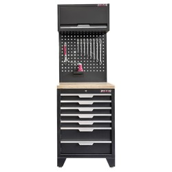 Hardhouten werkblad voor zwarte premium lijn kastenserie – afm. 68 x 61 x 3,8 cm.