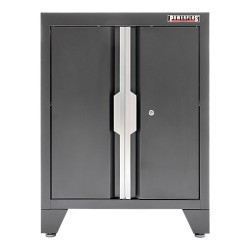 Gereedschapskasten set wandlengte 392 cm. tweedeurs kast, 7 laden kasten, hangkasten, hoge kasten, matzwart.