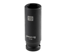 Professionele lange krachtdop - slagmoerdop - impactdop 1/2" x 19 mm