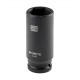 Professionele lange krachtdop - slagmoerdop - impactdop 1/2" x 24 mm.