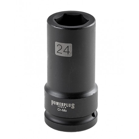 Professionele lange krachtdop - slagmoerdop - impactdop 3/4" x 24 mm.