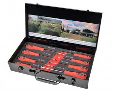 Set 8 schroevendraaiers in metalen opbergbox