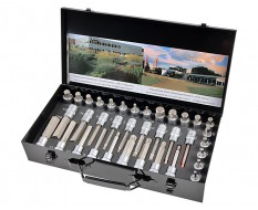 Bitset 1/2 inch met fijntand - lange inbus in metalen opbergbox