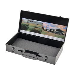 Set beitels - centerpons - pendrijvers in metalen opbergbox Set beitels - centerpons - pendrijvers in metalen opbergbox