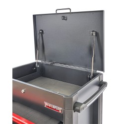 Gereedschapswagen met 6 laden – gereedschapskar met deksel.