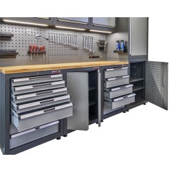 Werkplaatsinrichting Elite-Line – 287 cm. kastenwand voor werkplaats Werkplaatsinrichting Elite-Line – 287 cm. kastenwand voor werkplaats