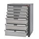 Werkbank Elite-Line 217 x 55,5 x 96 cm. met 12 laden en hardhouten blad.
