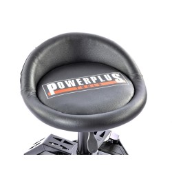 Werkplaatskruk op 4 wielen – verrijdbare garage kruk - in hoogte verstelbaar.