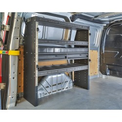 Inbouwkast voor bedrijfswagen en bestelwagen, bedrijfswageninrichting 113 x 33 x 117 cm.