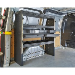 Inbouwkast voor bedrijfswagen en bestelwagen, bedrijfswageninrichting 113 x 33 x 117 cm.