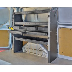 Inbouwkast voor bedrijfswagen en bestelwagen, bedrijfswageninrichting 113 x 33 x 117 cm.