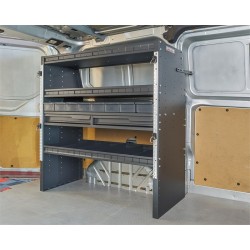 Inbouwkast voor bedrijfswagen en bestelwagen, bedrijfswageninrichting 113 x 45 x 117 cm