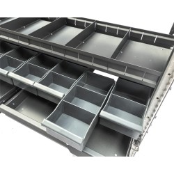 Inbouwkast voor bedrijfswagen en bestelwagen, bedrijfswageninrichting 113 x 45 x 117 cm