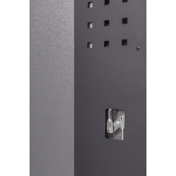 Werkbankset met hardhouten werkblad, gereedschapsbord matzwart, werkplaatsinrichting, 9 laden - 264 x 46 x 94,6 cm Werkbankset met hardhouten werkblad, gereedschapsbord matzwart, werkplaatsinrichting, 9 laden - 264 x 46 x 94,6 cm