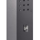 Werkbank set met hoge kast, gereedschapswand matzwart, 3 x hangkast en 11 laden - 264 x 46 x 200 cm werkplaatsinrichting