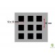 Werkbank set met hardhouten werkblad, gereedschapsbord matzwart en 10 laden - 136 x 46 x 94,5 / 199,5 cm.