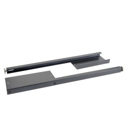 Gereedschapskasten set wandlengte 68 cm. lage tweedeurs kast, metaal omkleed werkblad, hangkast, gereedschapsbord matzwart .