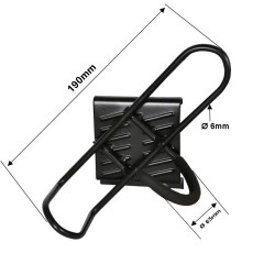 Spuitbushouder – flessenhouder – wandhouder voor spuitbussen en flessen 17 x 17 cm.