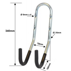 Wandhaak voor fiets – fietshaak voor muur / wand – gereedschapshaak Wandhaak voor fiets – fietshaak voor muur / wand – gereedschapshaak