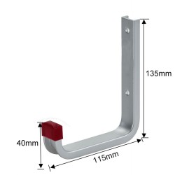 Aluminium ophangbeugel 135 x 115 mm