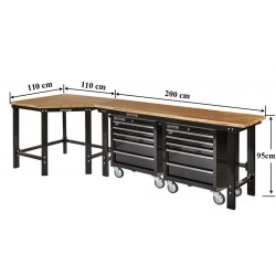 Werkbank met gereedschapswagen online kopen. Webshop Powerplustools.be