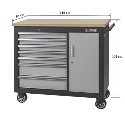 Grote professionele gereedschapswagen – werkbank op wielen – verrijdbare werkbank 